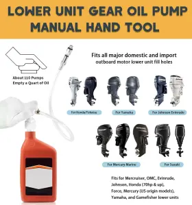 Va1585001 Anvalee Marine Lower Unit Gear Oil Pump Manual Lube Transfer For Standard Quart #3