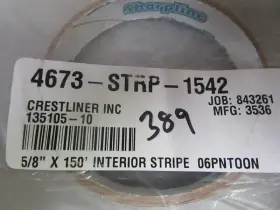 4673-strp-1542 Crestliner Sharpline C2c Interior Stripe Pontoon 5/8 Inch X150ft #2