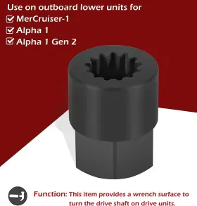 91-56775t Cty-auto 90220 18-9854 13-spline Drive Shaft Adapter Tool For Mercury Mercruiser Alpha 1 #3