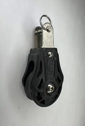 72117 Facnor Wichard 35mm Ball Bearing Single Block- Fixed Eye With Clevis. List Price 33.60