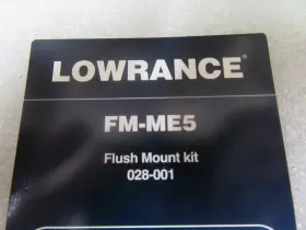 028-001 Lowrance Fm-me5 C2c Mark/elite Flush Mount Kit Oem New Factory Boat Part #2