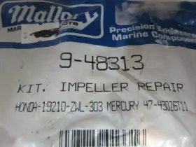 19210-zwl-303 Mallory 9-48313 C3e Impeller Repair Kit Oem New Factory Boat Parts #2