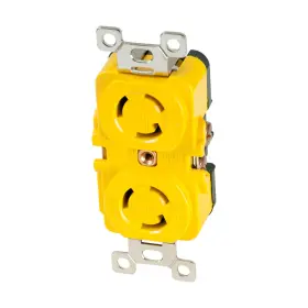 4700cr Marinco Locking Receptacle 15a 125v Marine Shore Power Yellow