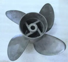 0455813 Mercury F2 4-blade Composite Propeller Oem New Factory Boat Parts