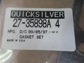 27-35898a4 Mercury G45 Quicksilver Exhaust Gasket Set Oem New Factory Boat Parts #3