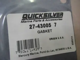 27-43005 Mercury G45 Genuine Quicksilver 7 Gasket Oem New Factory Boat Parts #3