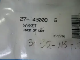 27-43008 Mercury A26 Genuine Quicksilver 6 Gasket Oem New Factory Boat Parts #3