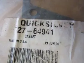 27-64941 Mercury E8 Quicksilver Transfer Cover Gasket Oem New Factory Boat Parts #3