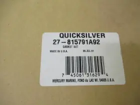 27-815791a92 Mercury E11 Quicksilver Gasket Set Oem New Factory Boat Parts #2