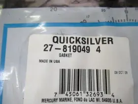 27-819049 Mercury G25 Genuine Quicksilver 4 Gasket Oem New Factory Boat Parts #3