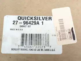 27-96429a Mercury Quicksilver 1 Gasket Set Oem New Factory Boat Parts #2
