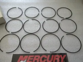 39-18282a12 Mercury A6 Quicksilver Piston Ring Set 12pcs Oem New Boat Parts #2