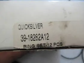 39-18282a12 Mercury A6 Quicksilver Piston Ring Set 12pcs Oem New Boat Parts #3
