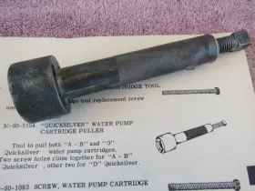 91-24120 Mercury Antique Outboard Motor Factory Tool Quicksilver Cartridge Pullr