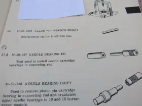 M60-567 Mercury Antique Outboard Motor Factory Tool Ke7 Kf7 On Rod Brg Installer #2