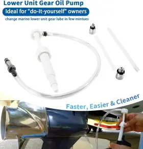 Mhqp-1585 Mhmoto Marine Outboard Boat Motor Lower Unit Gear Oil Change Outdrive Fluid Pump Kit