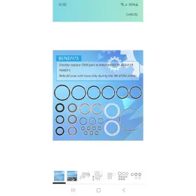 None And/or Unknown 641197112505 Trim Tilt O-ring Seal Rebuild Kit Johnson Evinrude Omc 1991-2006
