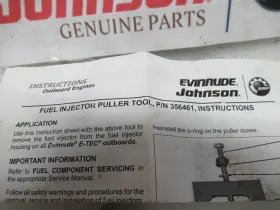 0356461 Omc Evinrude Johnson 356461 Fuel Injector Marine Boat Specialty Tool #2