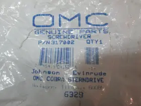 0317002 Omc 317002 Evinrude / Johnson Carburetor Jet Screwdriver