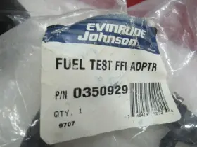 0350929 Omc 350929 T40 Genuine Fuel Pressure Adapter Oem New Factory Boat Parts #3