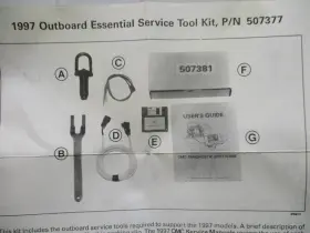 507377 Omc 1997 Johnson Evinrude Outboard Essential Service Tool Kit #3