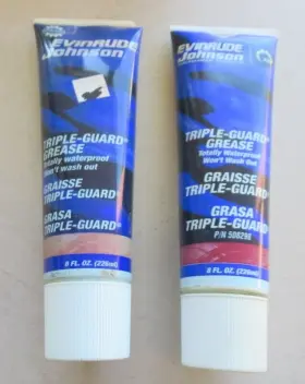 0508298 Omc 508298 A31 Evinrude Johnson Triple Guard Grease 8oz Lot Of 2 Oem New
