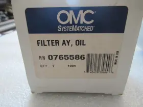 0765586 Omc 765586 A5 Evinrude Johnson Oil Filter Oem New Factory Boat Parts #3