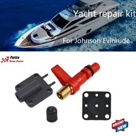 Partra 18-7044 Primer Solenoid Service Maintenance Valve Kit For Johnson Evinrude175158