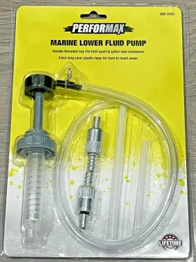 W54150 Performax Marine Outboard Boat Motor Lower Unit Gear Oil Change Outdrive Fluid Pump Kit #2