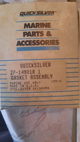 27-14901a Quicksilver Mercury One New 1 Oil Pan Gasket Set Oem Part