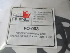 Fo-003 Red Rhino E8 Force Powerhead Base Gasket Kit 120hp Oem New Boat Parts #3