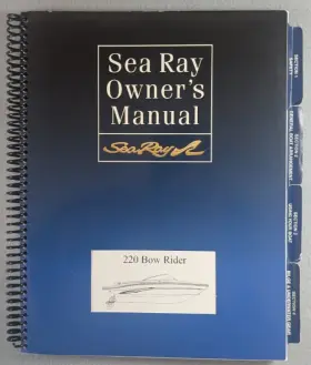 1655893 Sea Ray Boat Owners Instruction Manual - 2002 Bow Rider. Elec. Diags. Parts List