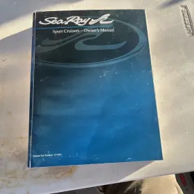 1971029 Sea Ray Boats Boat Owners Manual Sport Cruiser Sundancer 2009