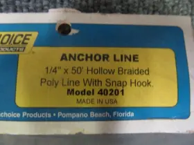 40201 Seachoice C8a Genuine Anchor Line 1/4 Inch X 50ft Oem New Factory Boat Parts #2