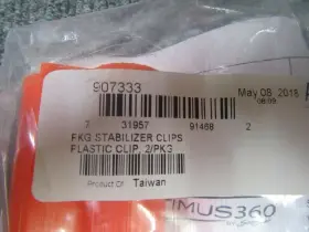 907333 Seastar C9a Marine Plastic Stabilizer Clips Oem New Factory Boat Parts #2