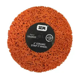 Sem-sa40020 Sem Products Box Of 5 4 Inch Diameter Orange Ceramic Surface Conditioning Disc