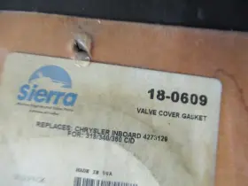 18-0609 Sierra F13 Genuine Marine Valve Cover Gasket Oem New Factory Boat Parts #2