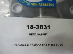 6h3-11181-01 Sierra 18-3831 E7 Marine Head Gasket Fits Yamaha Oem New Boat Parts #3