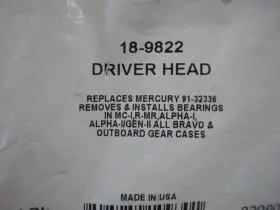 91-32336 Sierra 18-9822 Marine Bearing Driver Mercruiser Alpha Bravo #3