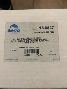 91-8m0096108 Sierra 18-9847 Bellows Expander Tool Replaces #2