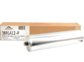3691412-p Springfield 12 Inch Table Post Screw-in Threaded 2 7/8 Diameter Bright Aluminum