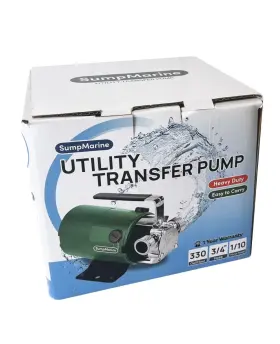 Sumpmarine 0850040909814 Heavy Duty Utility Transfer Pump With Hose 115 Volts 330 Gal/min