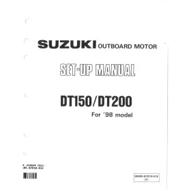 99505-87d10-01e Suzuki Outboard Marine 1998 Dt150/dt200 Set-up Manual