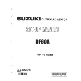 99505-88l00-01e Suzuki Outboard Marine 2010 Df60a Set-up Manual