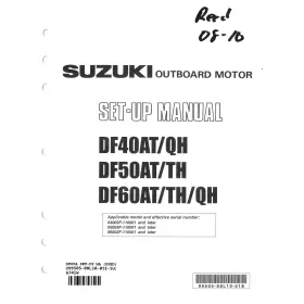 99505-88l10-01e Suzuki Outboard 2010 Df40at/qh Df50at/th Df60at/th/qh Set-up Manual