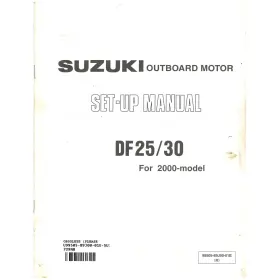 99505-89j00-01e Suzuki Outboard Marine 2000 Df25/30 Set-up Manual