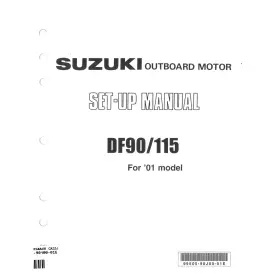99505-90j00-01e Suzuki Outboard Marine 2001 Df90/115 Set-up Manual