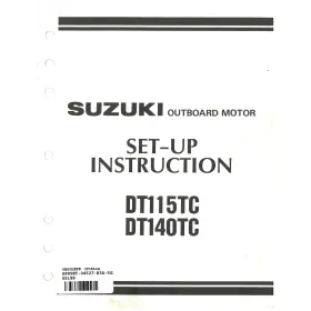 99505-94527-03a Suzuki Outboard Marine 1987 Dt115tc Dt140tc Set-up Manual