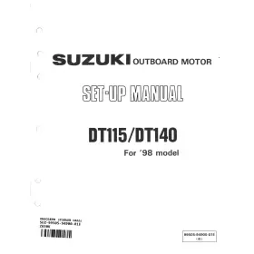 99505-94900-01e Suzuki Outboard Marine 1998 Dt115/dt140 Set-up Manual