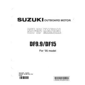 99505-94j00-01e Suzuki Outboard Marine 2005 Df9.9/df15 Set-up Manual